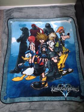 Northwest 190604038186 Disney Kingdom Hearts Ftcharactersft Official Throw Blanket Plush Soft 50x60
