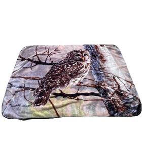 Northwest 190604136400 Russell Cobane Majestic Barred Owl Throw Plush Blanket Soft Cabin 2019