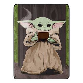 Northwest 190604258973 Star Wars The Mandalorian Quiet Soup Micro Raschel Throw Blanket