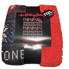 50inx60 Northwest 190604994031 The Rolling Stones Winter Sherpa Lined Throw Blanket In New Christmas