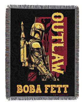 05100 Northwest 1dsw/05100/0054/ret Star Wars - Book Of Boba Fett Woven Tapestry Throw Blanket 48 Inch X 60