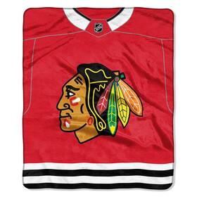 1nhl070107004ret Northwest Chicago Blackhawks 50 Inch X 60 Jersey Raschel Throw Blanket