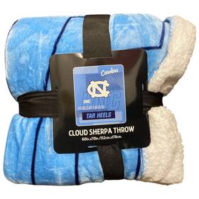 381138-sdc Northwest Ncaa Cloud Throw Blanket With Sherpa Back 60 Inch X 70 Unc Tar Heels