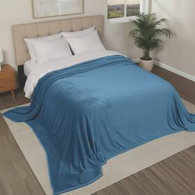 990441639 Northwest Oversized Cozy Night Cloud Throw Blanket 110 Inch X 132 Blue