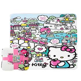 Northwest B08r7c1vdn Hello Kitty Silk Touch Sherpa Throw Blanket 60 X 80 My Cute World