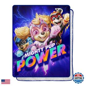 B0c5116phk Northwest Paw Patrol Silk Touch Sherpa Throw Blanket 40 X 50 Mighty Trio 200