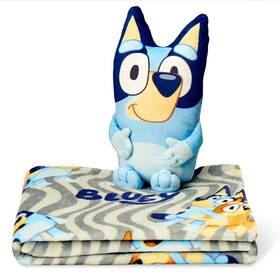 B0ddlhjc83 Northwest Bluey Throw And Plush Hugger Set 50 Inch X60 Silk Touch Blanket With 3d Character Pil