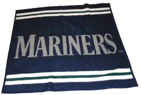 Northwest Millwork 087918110304 Seattle Mariners Vintage Throw Blanket Biederlack 56x48