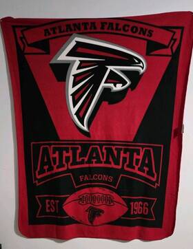 Northwest Millwork 087918550100 Blanket Fleece Throw Nfl Atlanta Falcons 50 Inch X60 Red