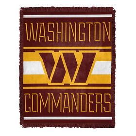 Northwest Nfl Washington Commanders Nose Tackle Woven Jacquard Throw Blanket