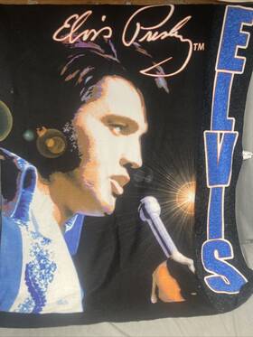 090004 Northwest Signature Product Elvis Presley Fleece Throw Blanket By 58x47 2009