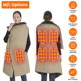 Npolar 717971909941 Portable Heated Shawl Wraps For Women Electric Blanket