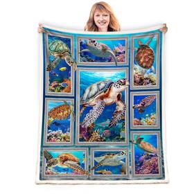 Zjm-138-tjl-130x150 Ntmanon Sea Turtle Blanketturtle Giftsea Blanket Gifts For Womenturtle