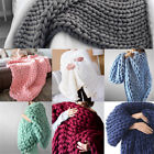 Nuh793529 Camtoa Warm Handmade Chunky Knit Blanket Thick Line Yarn Knitted