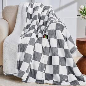 Octrot 313114135170 Heated Electric Blanket Throw 50x60 Heating With 10 Heat Level And 8 Hour