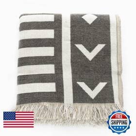 B0btgmnnlx Off The Grid Boho Farmhouse Woven Throw Blanket Modern Aztec Western Decorative