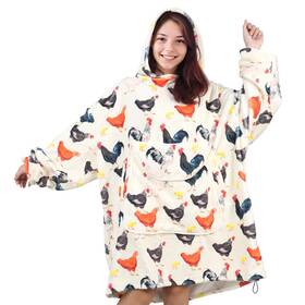 Ohoit 805316095625 Funny Chicken Hoodie Blanket For Women - Cozy Oversized Gift Mom