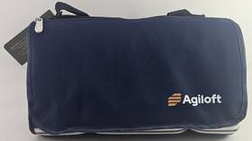 Oniva 099967247672 Blanket Tote Outdoor Blue White Striped Picnic Time