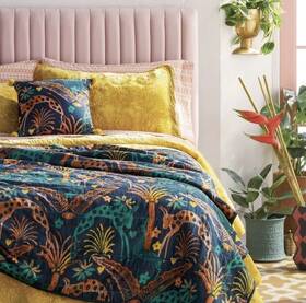 C750 Opalhouse 198101324351 With Jungalow Decorative Bed Throw And Pillow Set Fiesta Navy Blue #c750