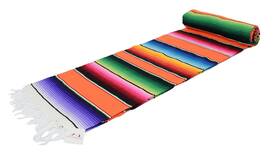 Open Road Goods 854415006047 Authentic Mexican Serape Blanket - Multicolor Lightweight Handmade Sa