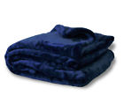 7777-navy Osmt Unbranded Oversized Mink Touch Luxury Blanket Navy