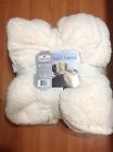 Oversized Cozy Reversible Sherpa Blanket Cuddly Cabin Throw And 60 X 72in 078742099781