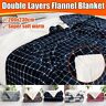 Ozc7434235 Meco Large Double Layers Flannel Bed Blanket Super Soft Warm