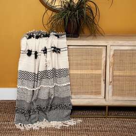 Parkland Collection 025773018052 Palak Eclectic Beige 52 Inch X 67 Woven Parkland Collection 025773018052 Palak Eclectic Beige 52 Inch X 67 Woven