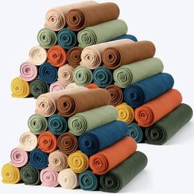 Pg1090 Party Greeting 60pcs Vintage Fleece Blankets Bulk 50 X 60 Soft Lightweight Throw Blanket Ki