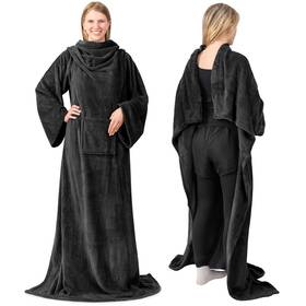 Pavilia 819594020000 Wearable Blanket With Sleeves For Women Men Cozy Fleece Warm Wrap Throw