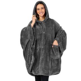 Pavilia 840168310203 Angel Wrap Hooded Blanket Poncho Wearable Throw For Wome