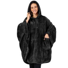 Pavilia 840168310227 Angel Wrap Hooded Blanket Poncho Wearable Throw For Wome