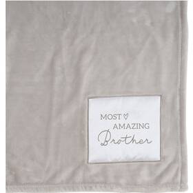 19722 Pavilion Gift Most Amazing Brother Royal Plush Blanket 50 X 60 Inch