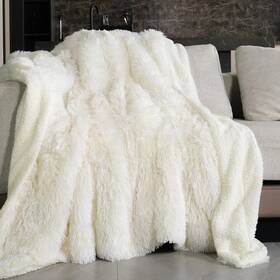 Pawque 760354284678 Faux Fur Throw Blankets 50x60 Inches Soft Fuzzy Plush Sherpa For So
