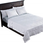 Pd-16017-a-k Puredown Lightweight Natural White Down Blanket For Bedding 811098030295