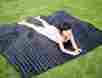 Pd-ob-15015-d Puredown Nylon Waterproof White Goose Down Indoor Outdoor Camping Blanket Black 600346963481
