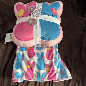 Peeps 194382223635 Easter Soft Plush Throw Blanket 50 Inch X 60 With Nwts