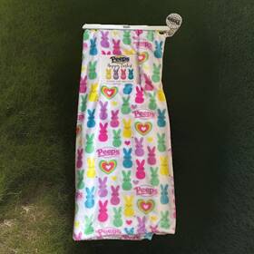 6681-11-24 Peeps Oversized Plush 60 X 70 In Easter Throw Blanket New With Tags Rainbow