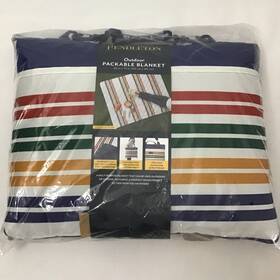 Pendleton 008889255061 New Outdoor Packable Blanket Pine Island Stripe - Size 60 X 72 Inch