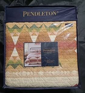 Pendleton 008889341290 Solstice Canyon 3-piece Coverlet Quilt Set Full/queen Nwt Msrp 259.00