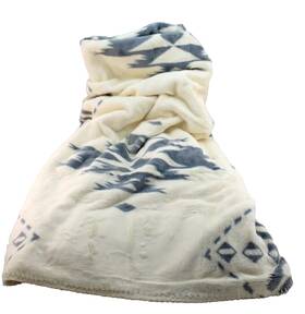 Pendleton 008889350094 New Birch Tree 50 Inch X70 Ivory /gray Native Motif Comfort Throw Blanket