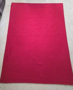 Kn-29885 Pendleton Home Collection Red Wool Blanket 100% Solid Bedroom
