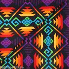 Pendleton Spirit Diamond Throw Blanket Teal Purple Black Wool Cotton Jacquard 094508309345