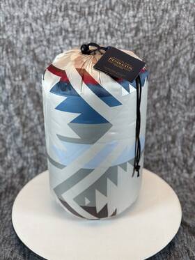 Xf400-55336 Pendleton Packable Throw Blanket White Sands Travel Outdoor Camp 50x70 New