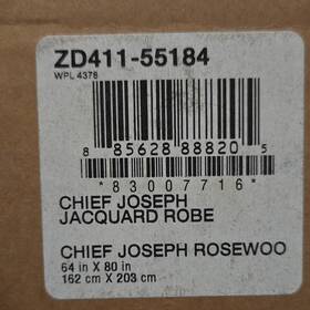 Zd411-55184 Pendleton Chief Joseph Rosewood Jacquard Robe Blanket 64 X 80 In