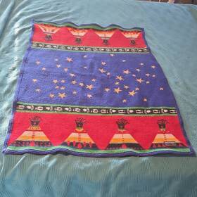 Zd568-51110 Pendleton Beaver State Southwestern Stars Wool Throw Blanket Crib