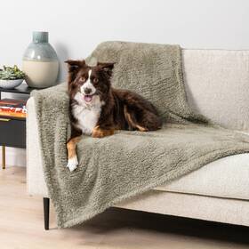 Petami 840168302253 Fluffy Waterproof Dog Blanket For Medium Large 40x60 Taupe