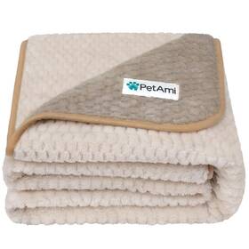 Petami 903990 Waterproof Dog Blanket Leakproof Puppy Large 40x60 Taupe/beige