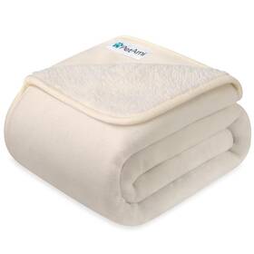 Pet-b7007wp-s-ltlt Petami Waterproof Dog And Cat Blanket - Pee Proof Small 24x32 Beige