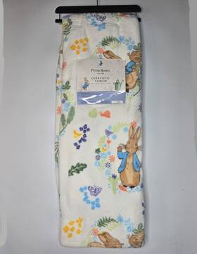 Bunn6 Peter Rabbit Plush Oversized Throw Blanket Microfiber Polyester Decorative 60x70